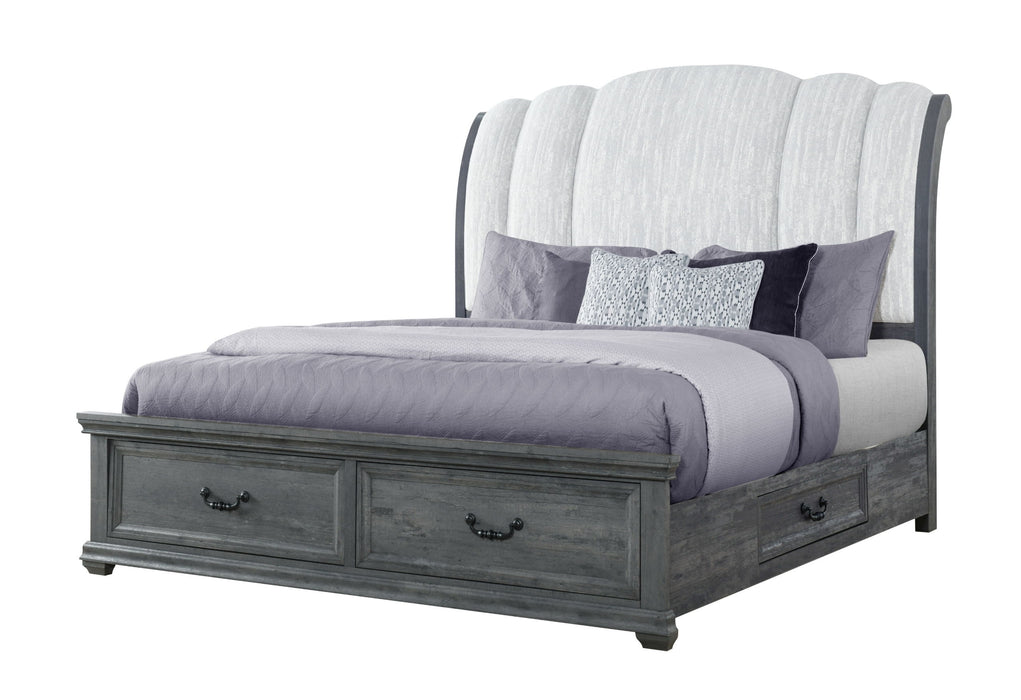 Rowan - Storage King Bed Group - Gray