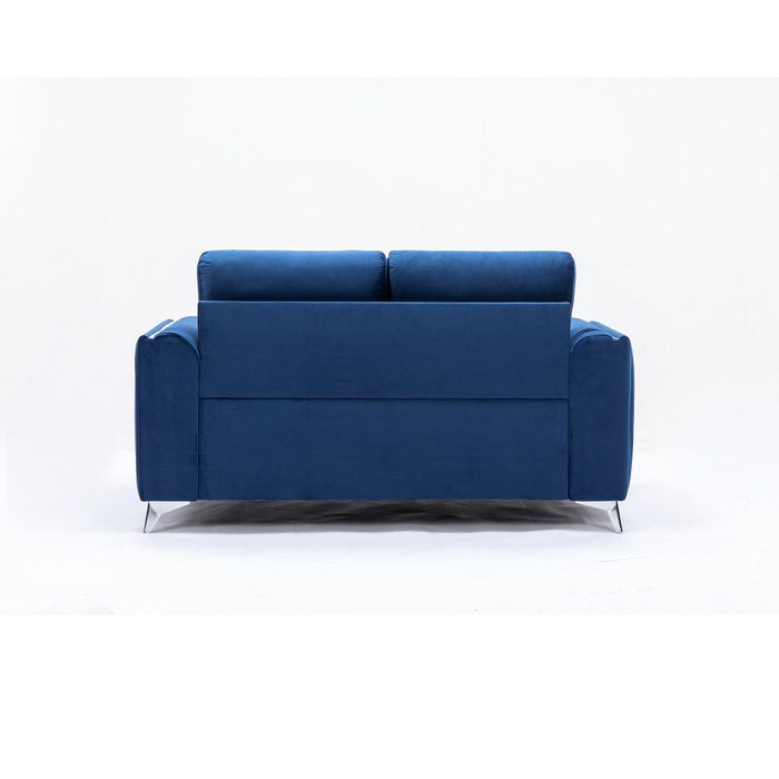 Wenona - Loveseat - Blue Velvet