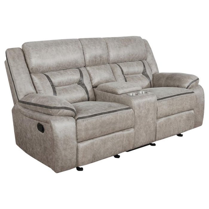 Greer - Glider Loveseat W/ Console