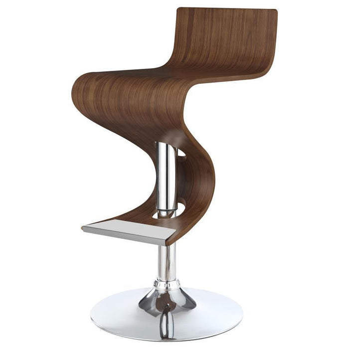 Covina - Adjustable Bar Stool - Walnut