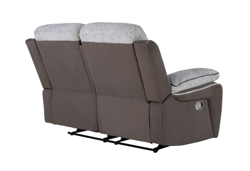 U5050 - Reclining Loveseat - Dark Gray / Light Gray