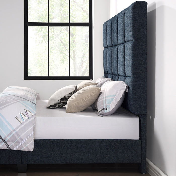 Bridger - Upholstered Squares Panel Bed