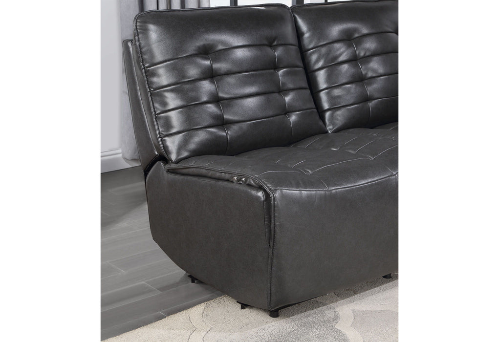 U6066 - Sectional - Blanche Charcoal