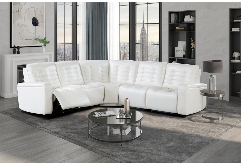 U6066 - Sectional - Blance White