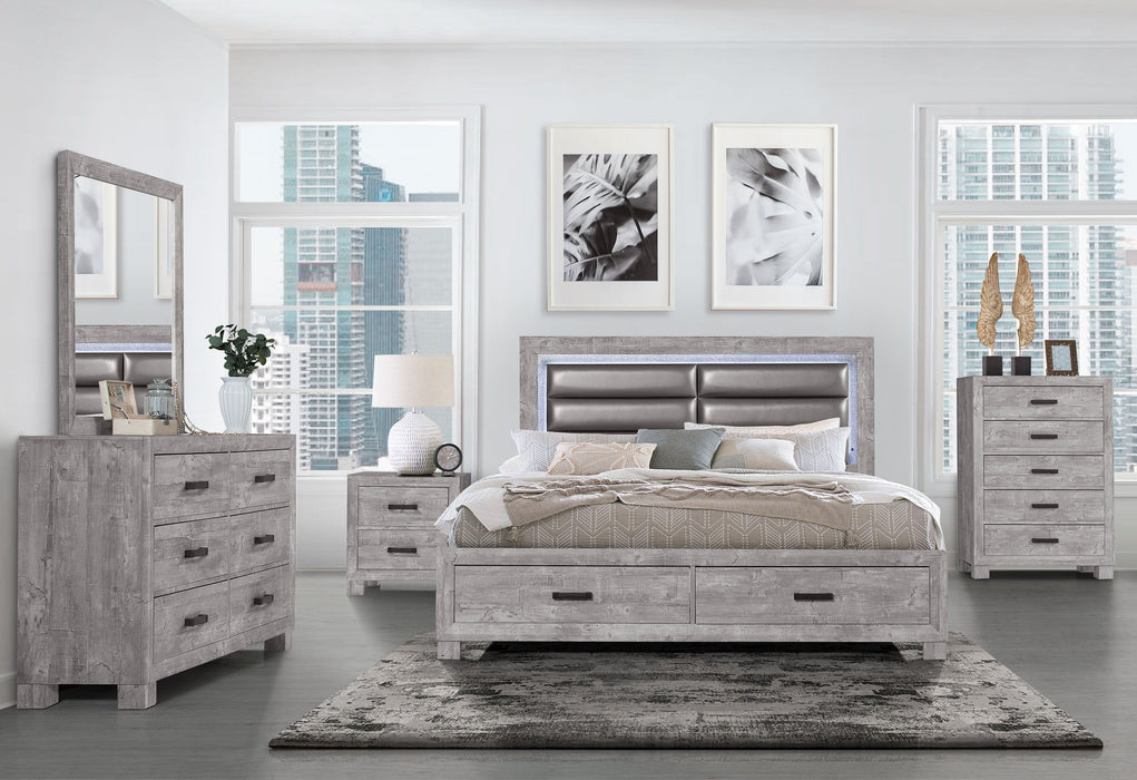 Nolan - King Bed Group - Gray