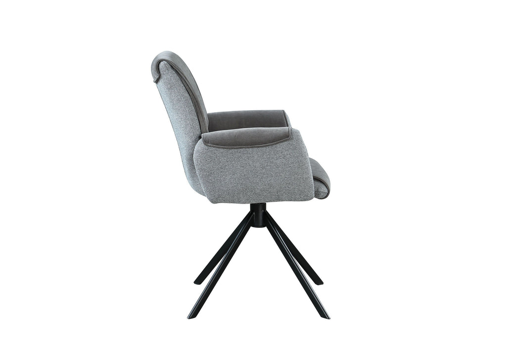 D81216 - Dining Chair - Dark Gray / Black