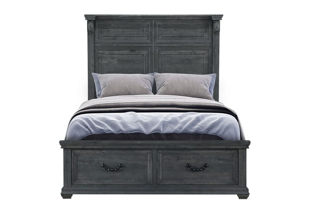 Tatum - Queen Bed With Storage - Gray