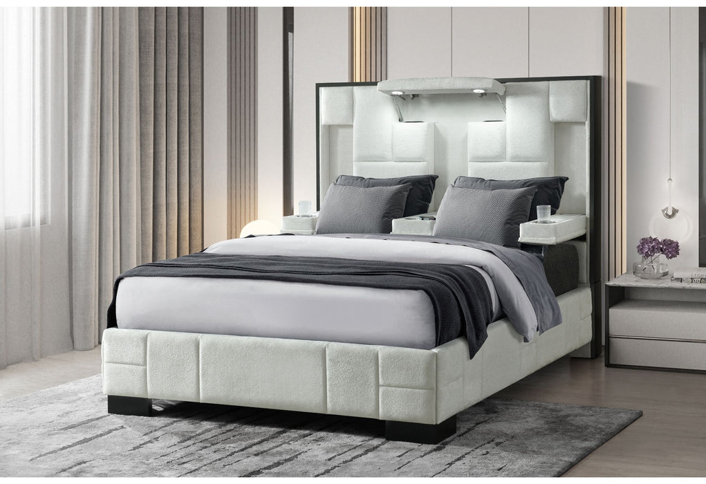 Oscar - Queen Bed - White