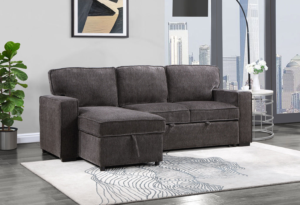 U0203 - Reversible Pullout Sofa Bed - Dark Gray