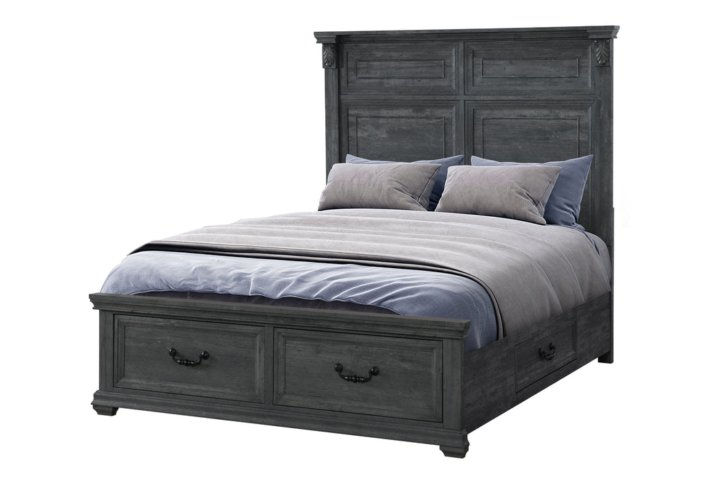 Tatum - Queen Bed Group, With Storage - Gray