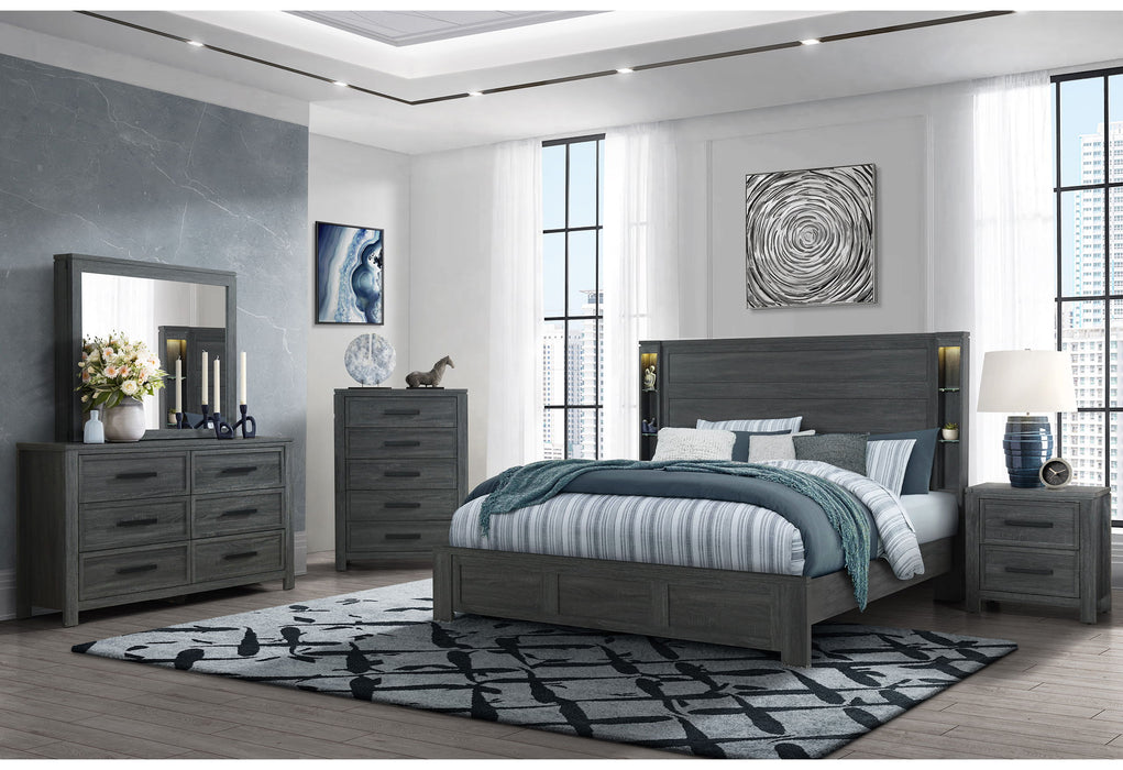 Cypress - Queen Bed - Dark Gray