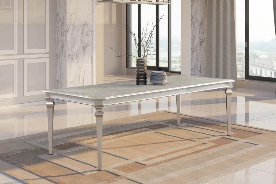 Evangeline - Extension Leaf Dining Table - Silver Oak