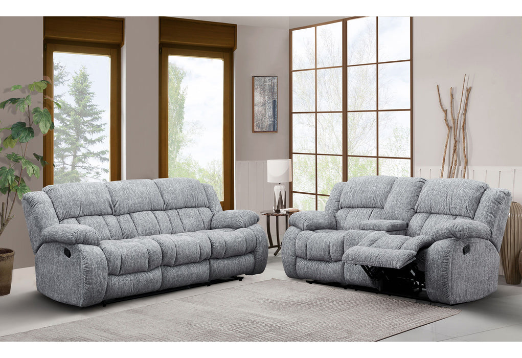 U250 - Console Reclining Loveseat - Gray