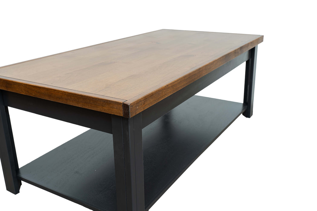 Essex - Coffee Table - Black / Whiskey