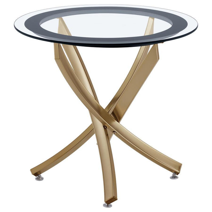 Brooke - Glass Top End Table