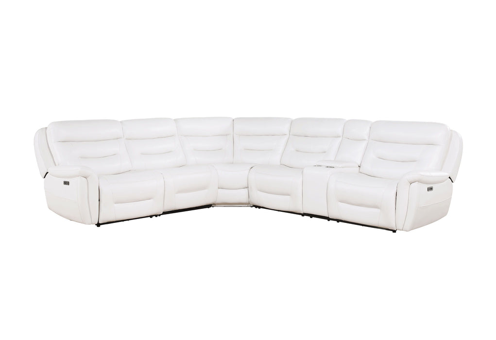 U8522 - Sectional - Blanche White