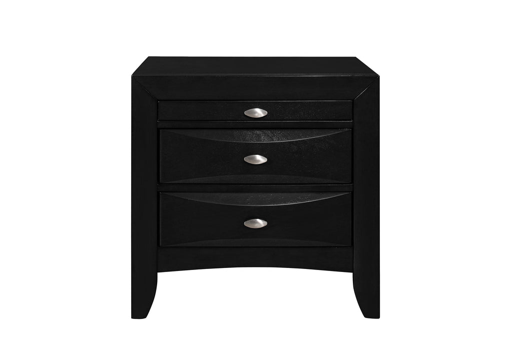 Linda - Nightstand - Black