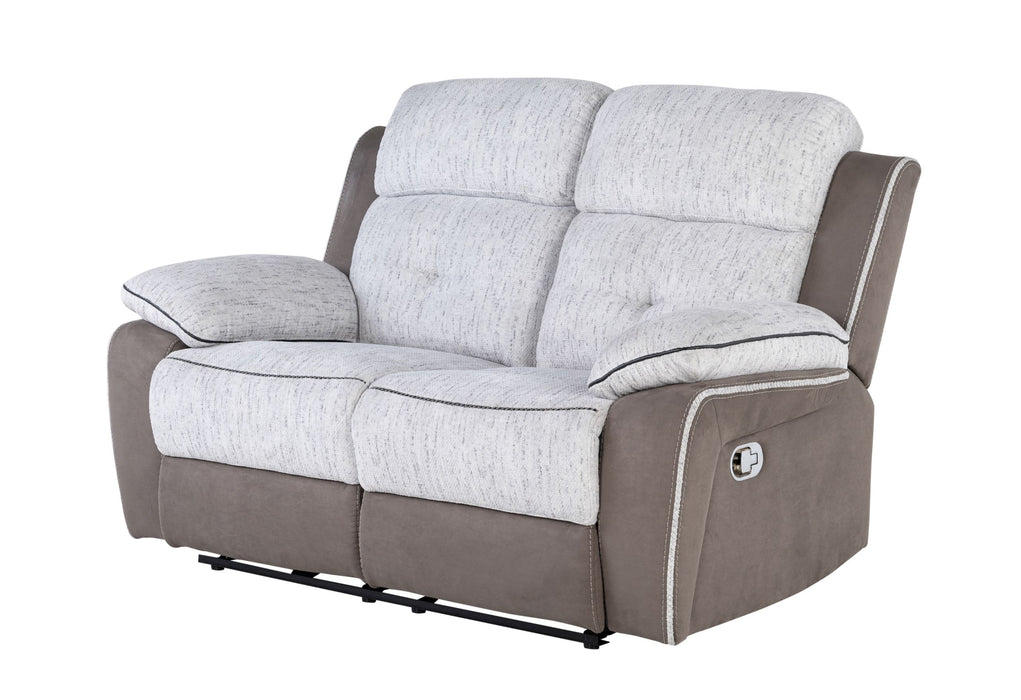 U5050 - Reclining Loveseat - Dark Gray / Light Gray