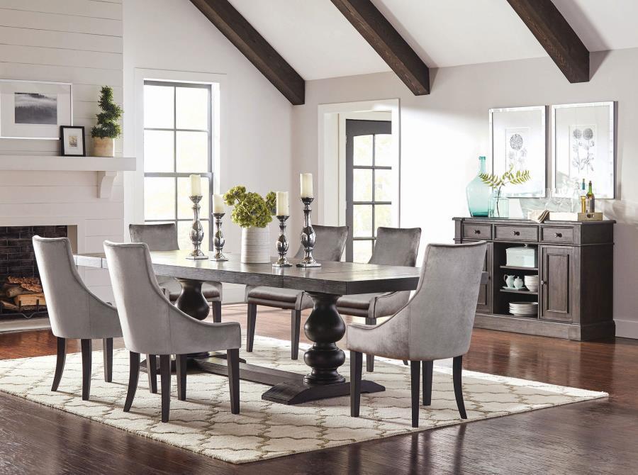 Phelps - Rectangular Trestle Dining Set