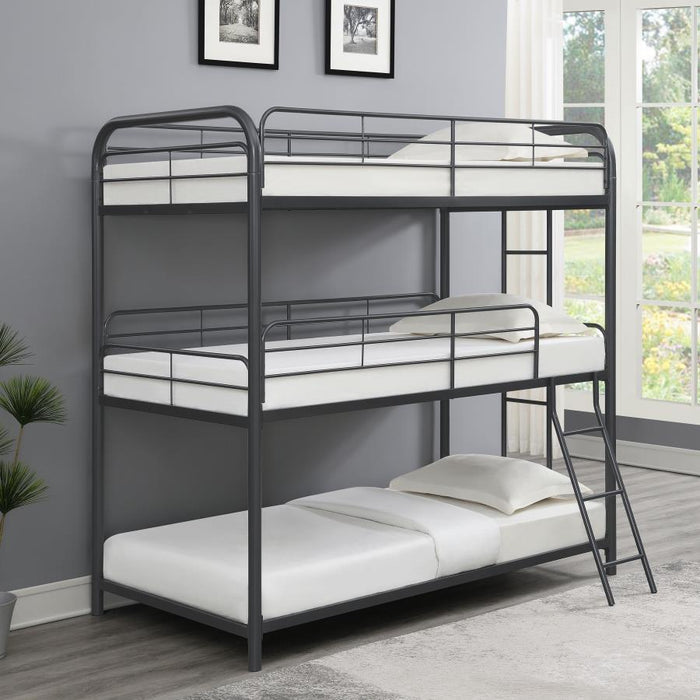 Garner - Metal Triple Bunk Bed