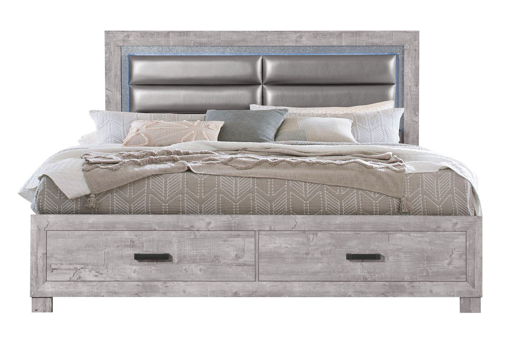 Nolan - King Bed Group - Gray