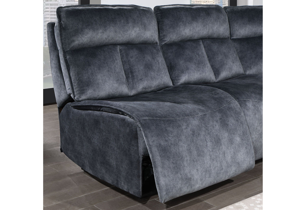 Build It Your Way U8088 - 3 Power Sofa - Domino Granite