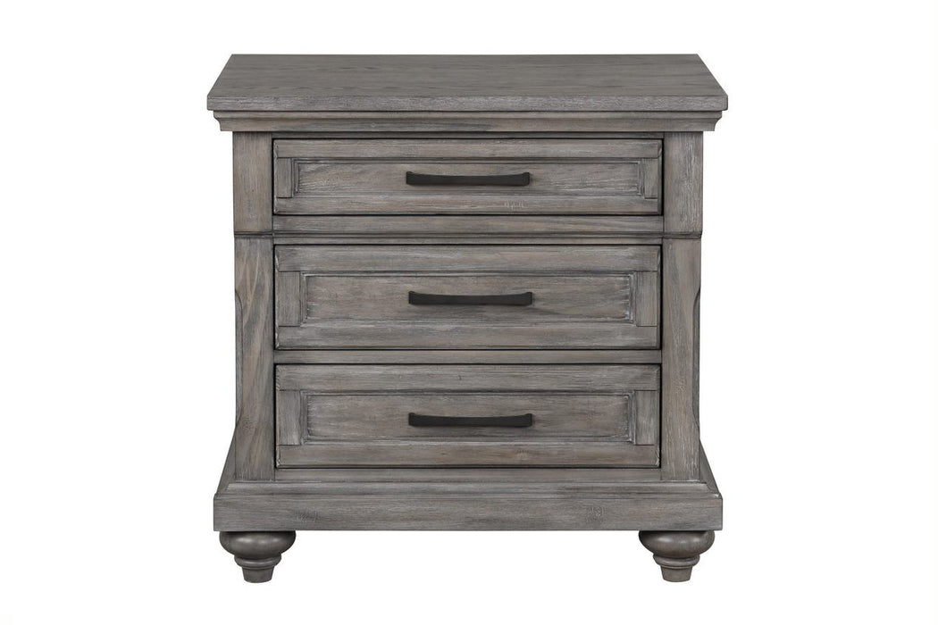 Linsey - Nightstand - Heather Gray