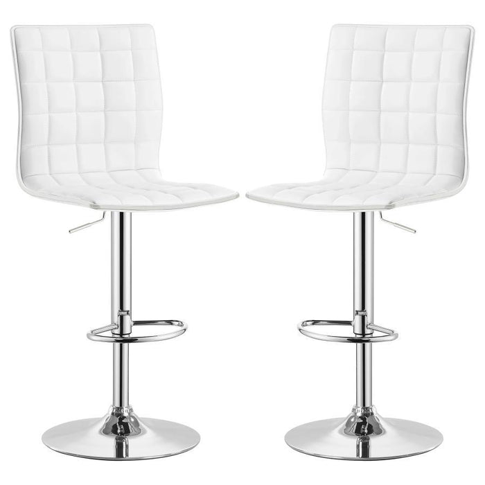 Ashbury - Slim Upholstered Adjustable Bar Stools (Set of 2)