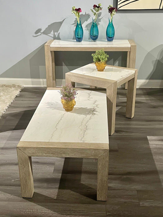 T1321 - Console Table - Natural / White