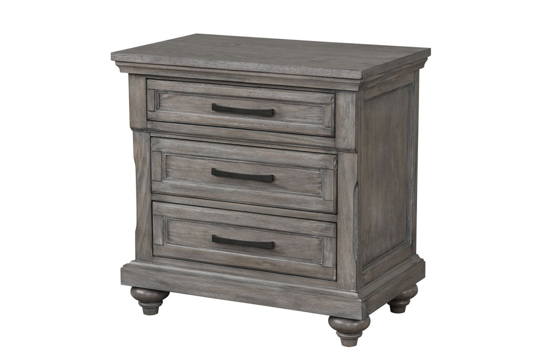 Linsey - Nightstand - Heather Gray