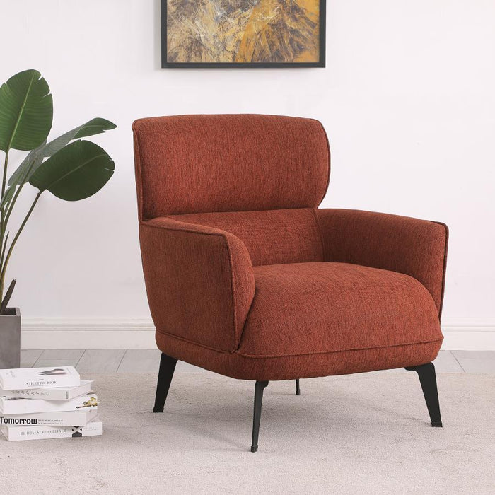 Andrea - Upholstered Crecent Arm Accent Chair