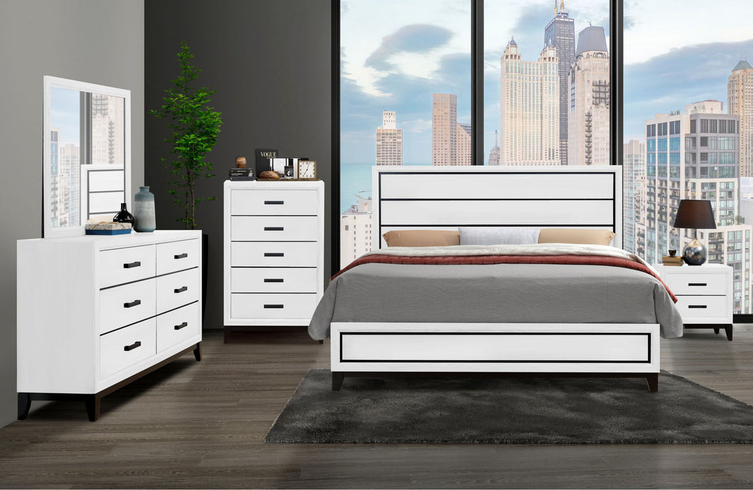 Kate - Queen Bed Group - White