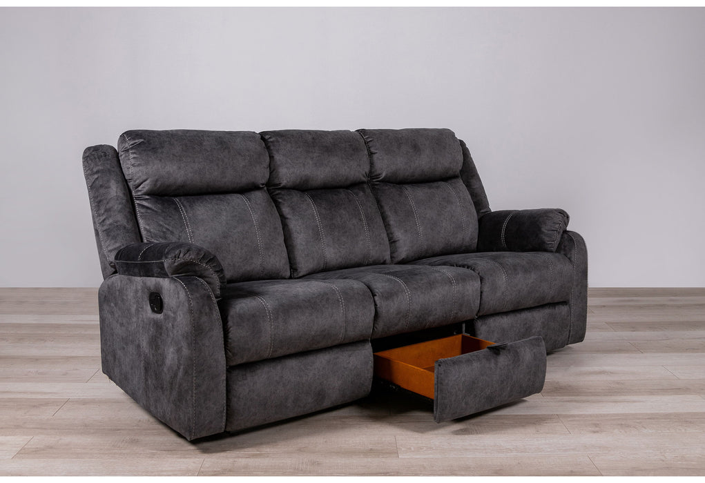 U7303 - Recliner Sofa / Console Power Recliner Loveseat / Glider Recliner - Granite