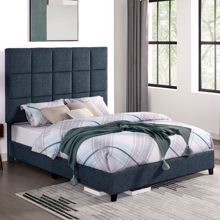 Bridger - Upholstered Squares Panel Bed