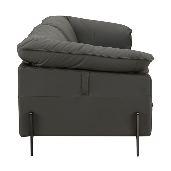 Tadi - Loveseat - Black Top Grain Leather