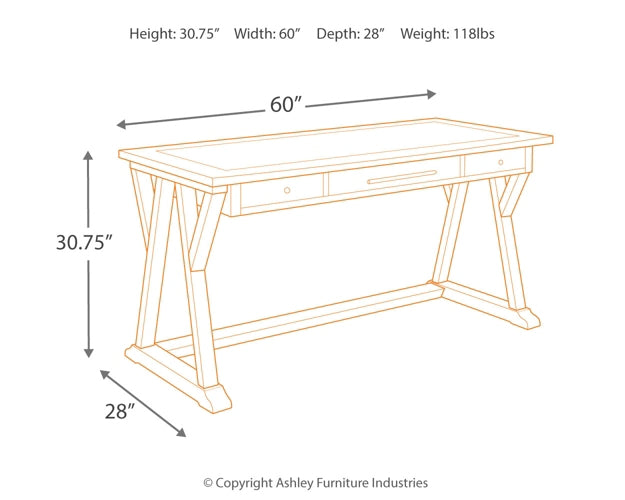 Ashley Express - Luxenford Home Office Large Leg Desk