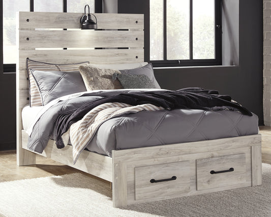 Cambeck  Panel Bed With 2 Storage Drawers