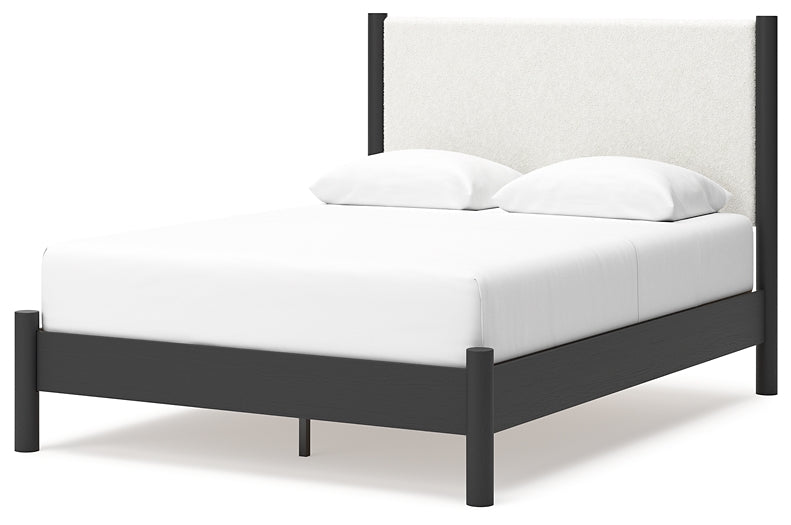 Ashley Express - Cadmori Queen Upholstered Panel Bed with 2 Nightstands