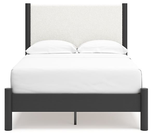 Ashley Express - Cadmori Full Upholstered Panel Bed with 2 Nightstands