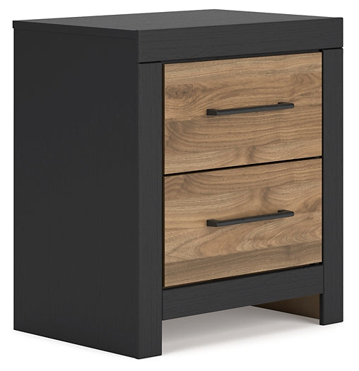 Ashley Express - Vertani Twin Panel Bed with Nightstand