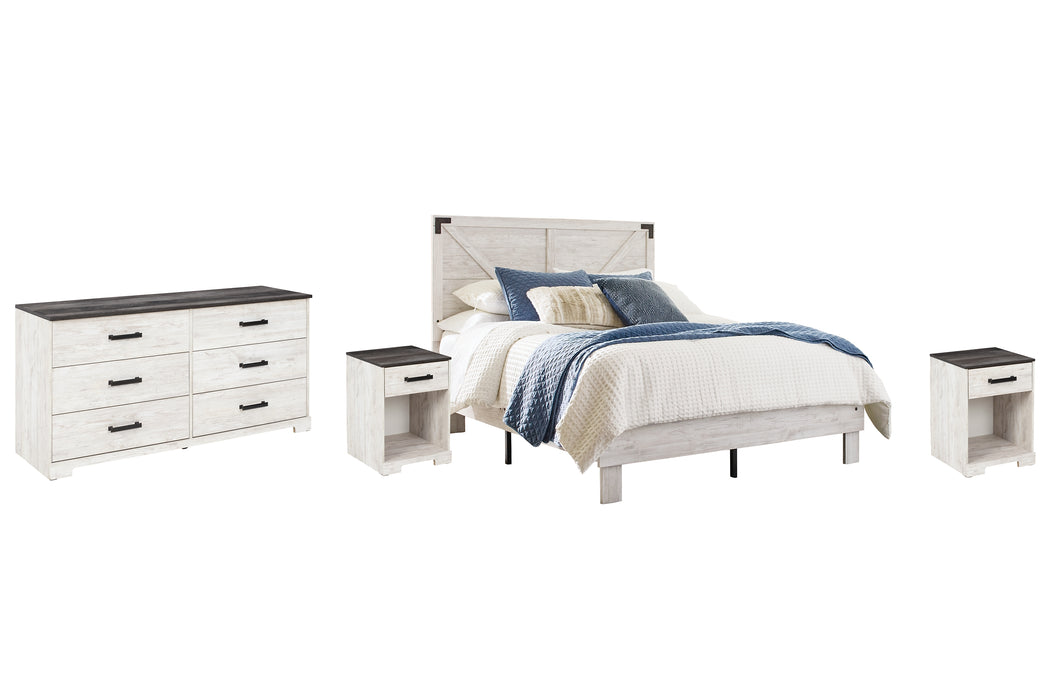 Ashley Express - Shawburn Queen Platform Bed with Dresser and 2 Nightstands