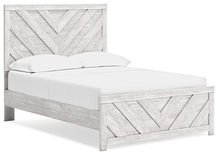 Cayboni Full Panel Bed with Dresser