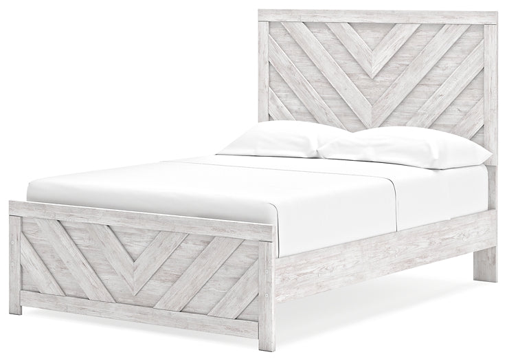 Cayboni Full Panel Bed with Dresser and Nightstand