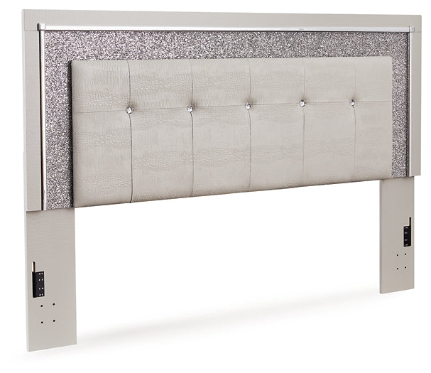 Ashley Express - Zyniden Queen Upholstered Panel Headboard with 2 Nightstands