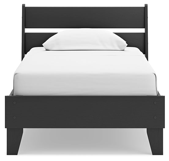 Ashley Express - Socalle Twin Panel Platform Bed with Dresser