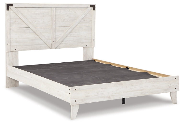 Ashley Express - Shawburn Queen Platform Bed with Dresser, Chest and 2 Nightstands