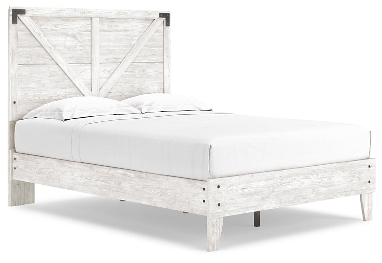 Ashley Express - Shawburn Full Platform Bed with Dresser and 2 Nightstands