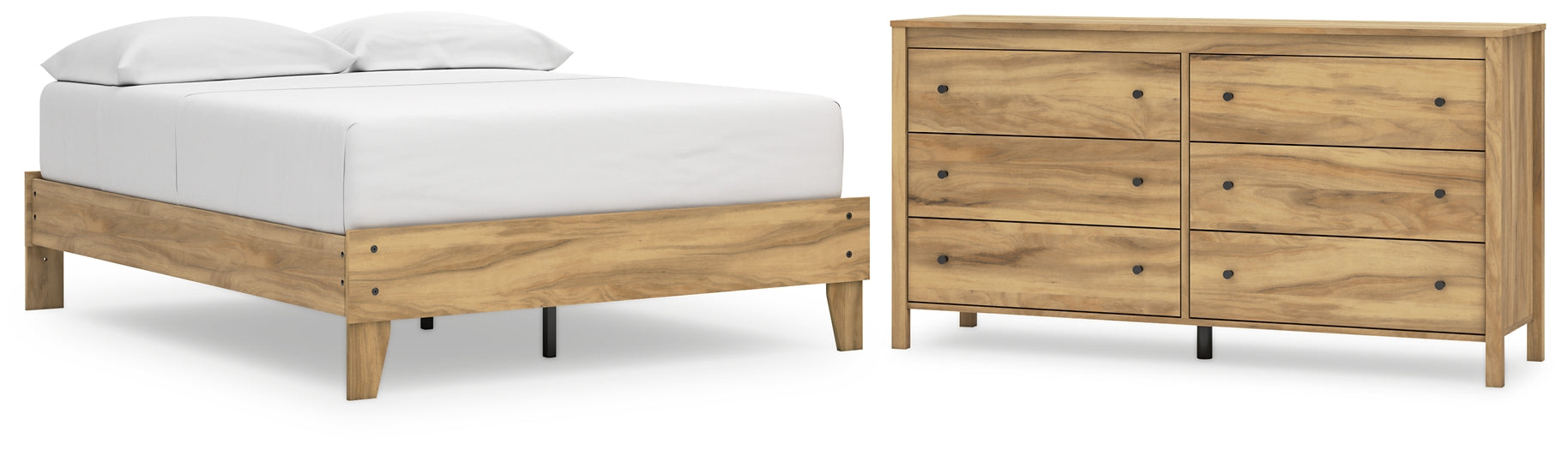 Ashley Express - Bermacy Full Platform Bed with Dresser