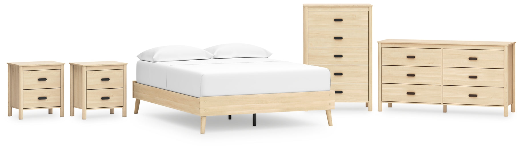 Ashley Express - Cabinella Queen Platform Bed with Dresser, Chest and 2 Nightstands