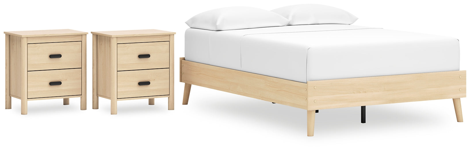 Ashley Express - Cabinella Full Platform Bed with 2 Nightstands